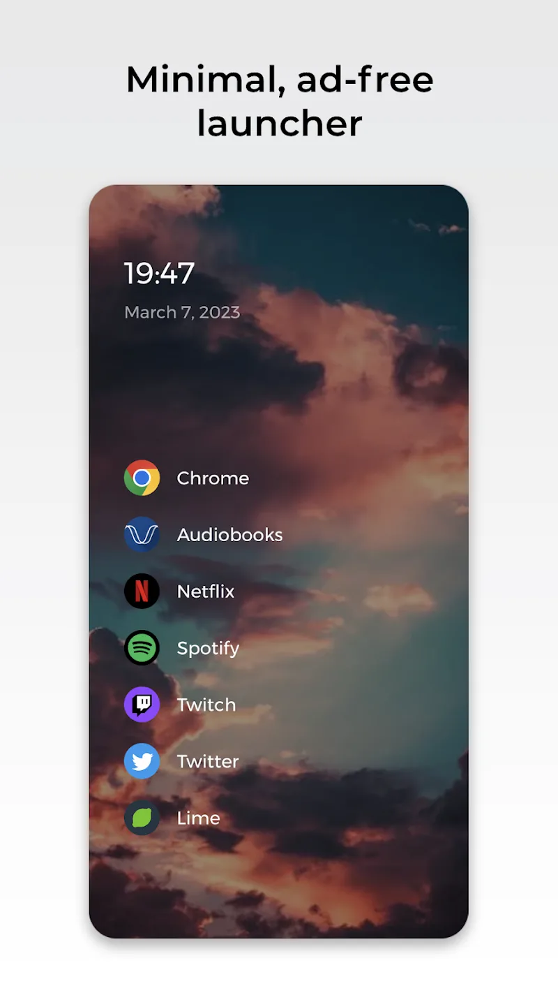 Lime Launcher app screenshot 1