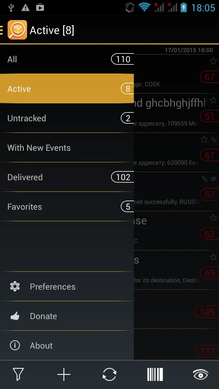 Vista previa 4 de la app TrackChecker Mobile