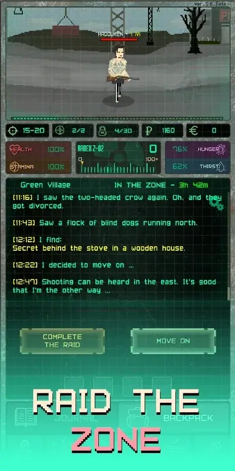 Capture d'écran du gameplay de Pocket ZONE 4