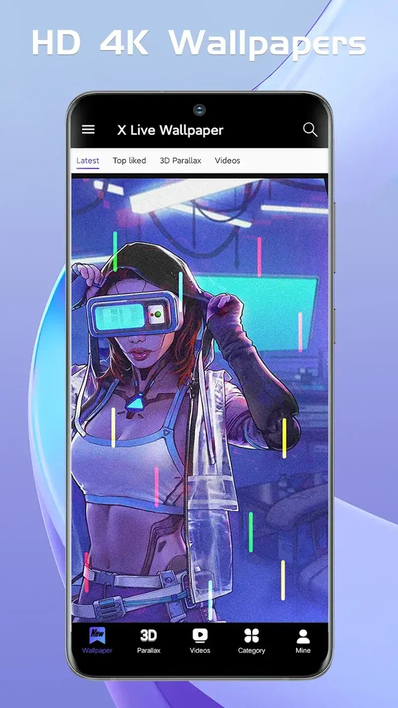 X Live Wallpaper Captura de pantalla 5