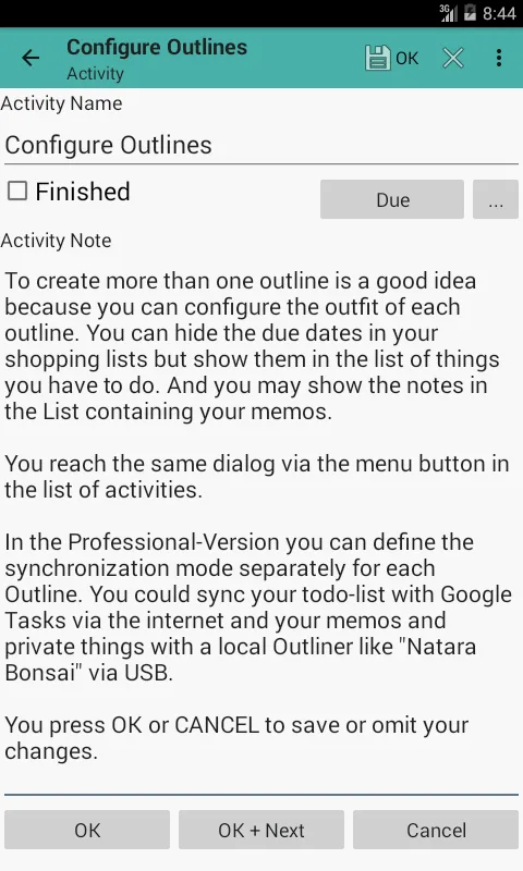 Outliner app preview 4
