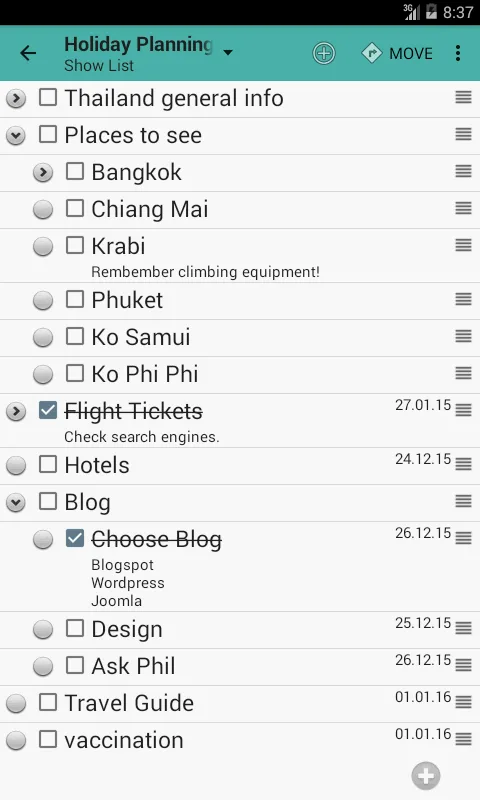 Outliner app preview 2