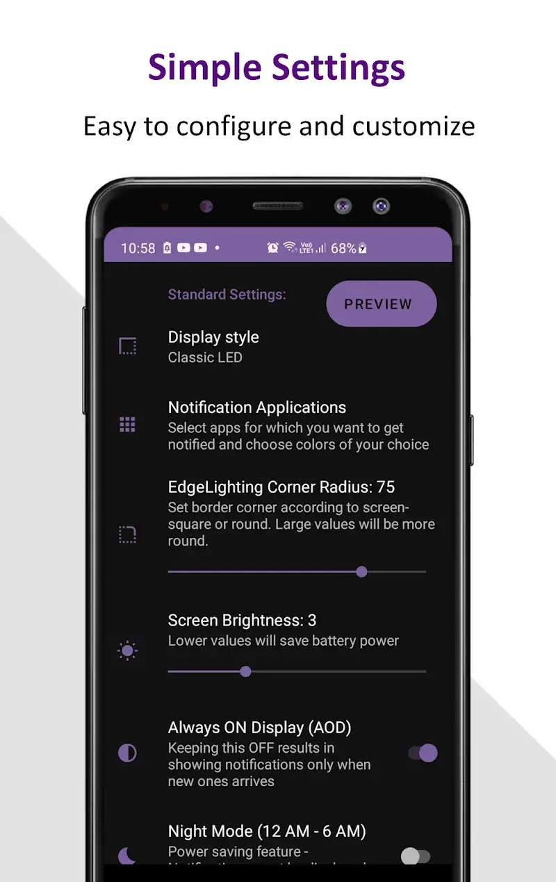 Captura de pantalla de Edge Notification 4