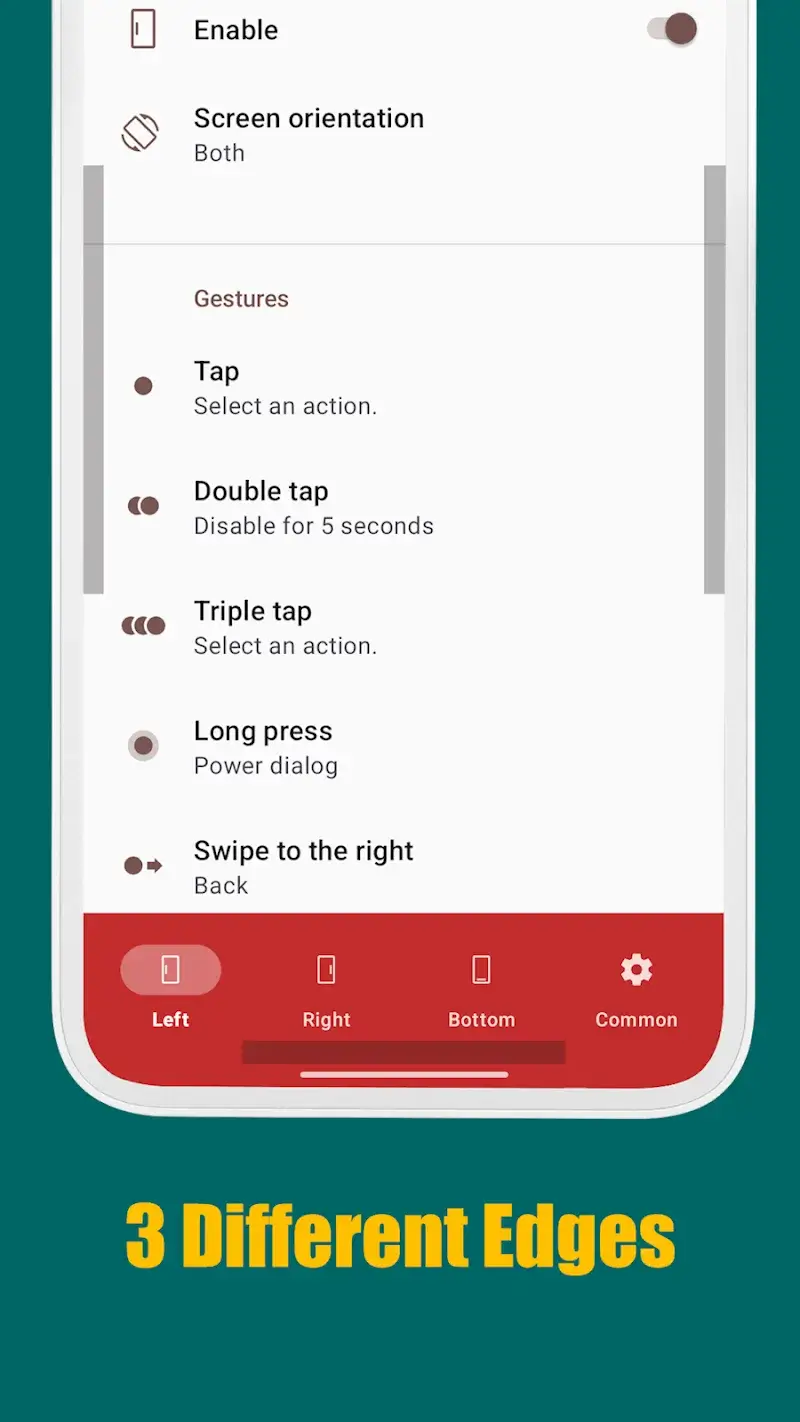 Capture d'écran Edge Gestures 2