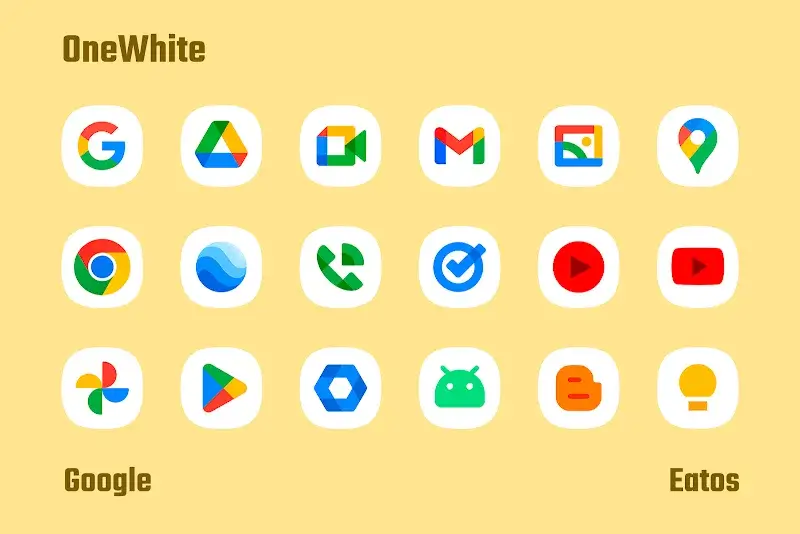 Capture d'écran OneWhite - Icon Pack 2