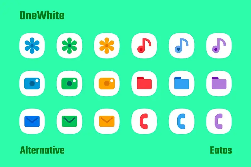 Capture d'écran OneWhite - Icon Pack 4
