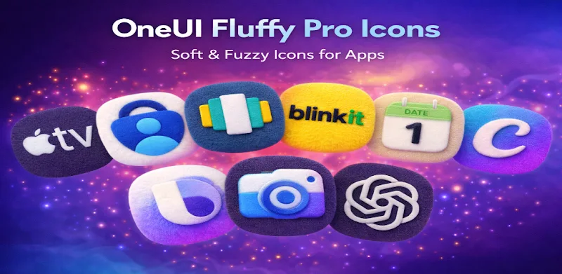 Screenshot 3 FluffyPro Icon Pack menonjolkan fitur antarmuka