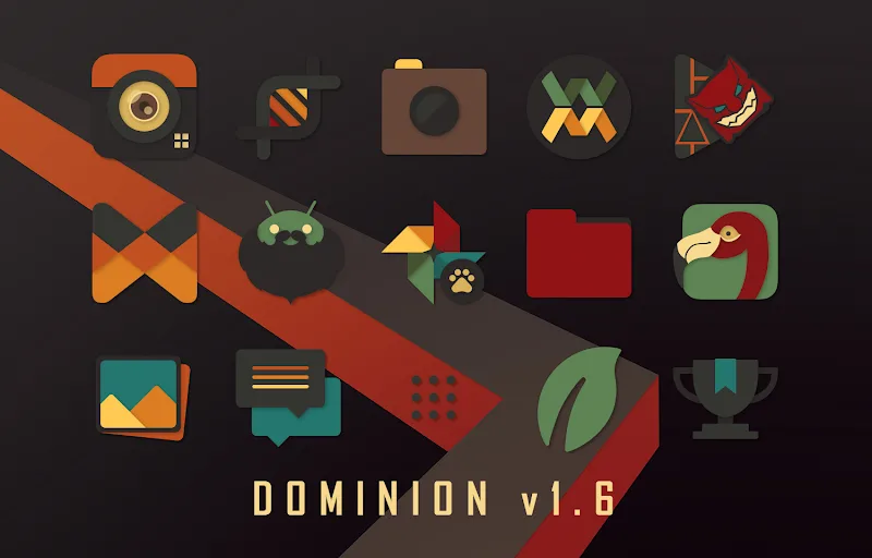 Dominion - Dark Retro Icons Capture d'écran 4