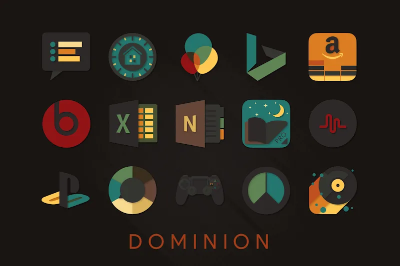 Dominion - Dark Retro Icons Capture d'écran 6