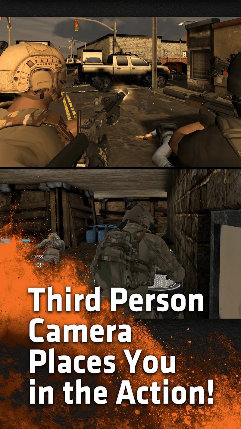 Tangkapan layar gameplay Breach & Clear 3