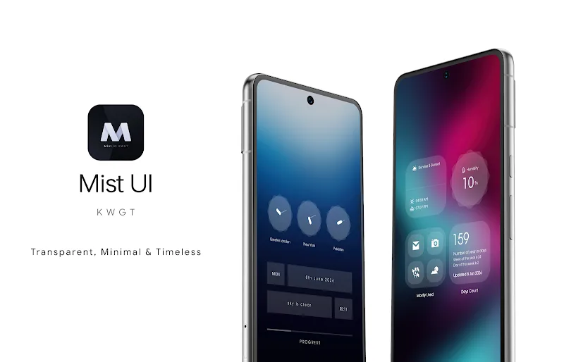 Capture d'écran Mist UI KWGT 1
