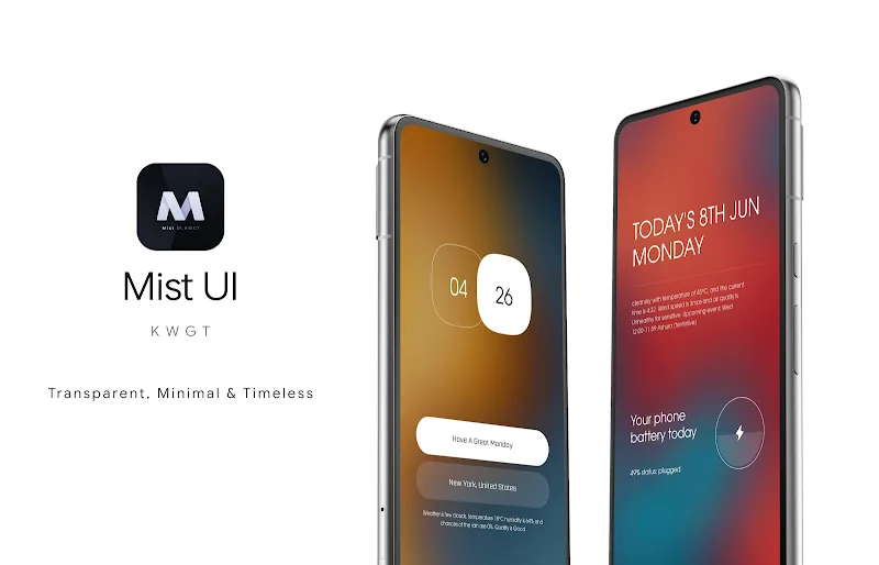 Capture d'écran Mist UI KWGT 2