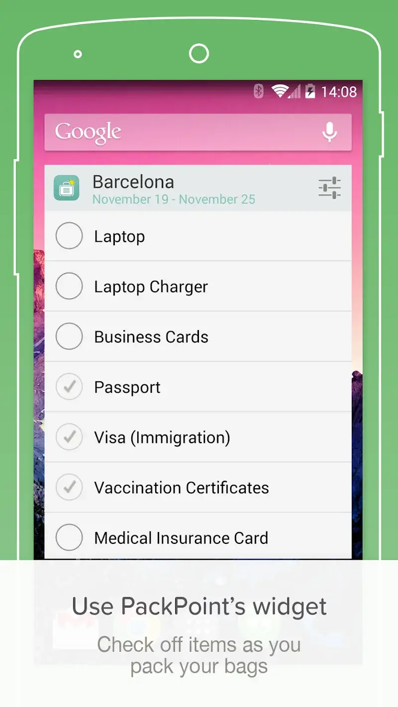 PackPoint travel packing list screenshot 5