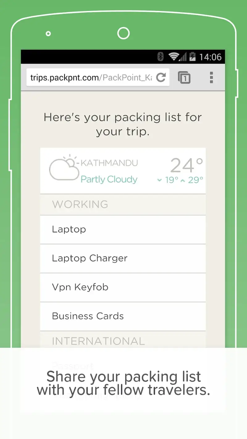 PackPoint travel packing list screenshot 6