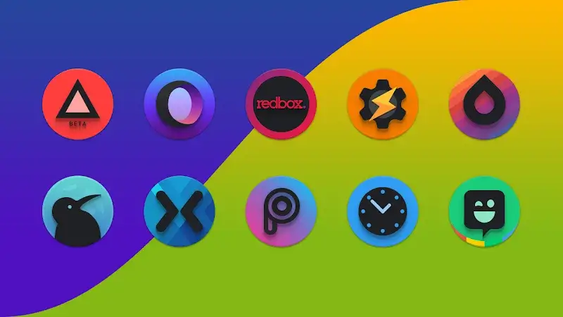 Baked - Dark Android Icon Pack screenshot 3