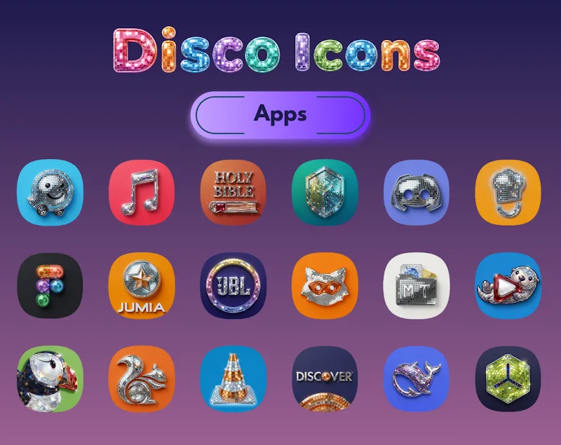 Tangkapan layar Disco Icon Pack 4