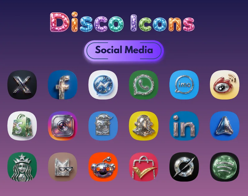 Tangkapan layar Disco Icon Pack 3