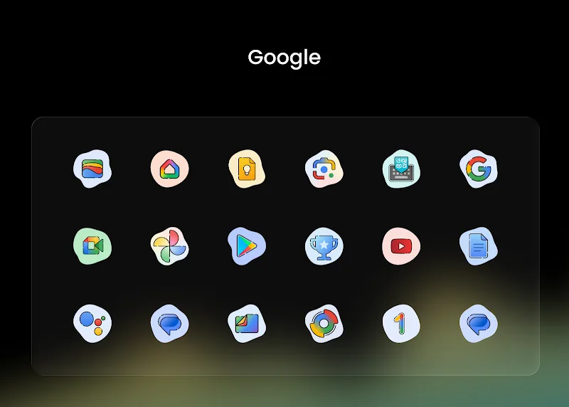 Tangkapan layar Blob Icon, Pack 2