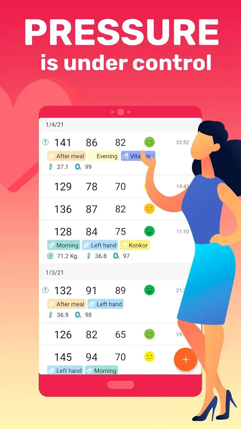 Screenshot Blood Pressure Tracker 3