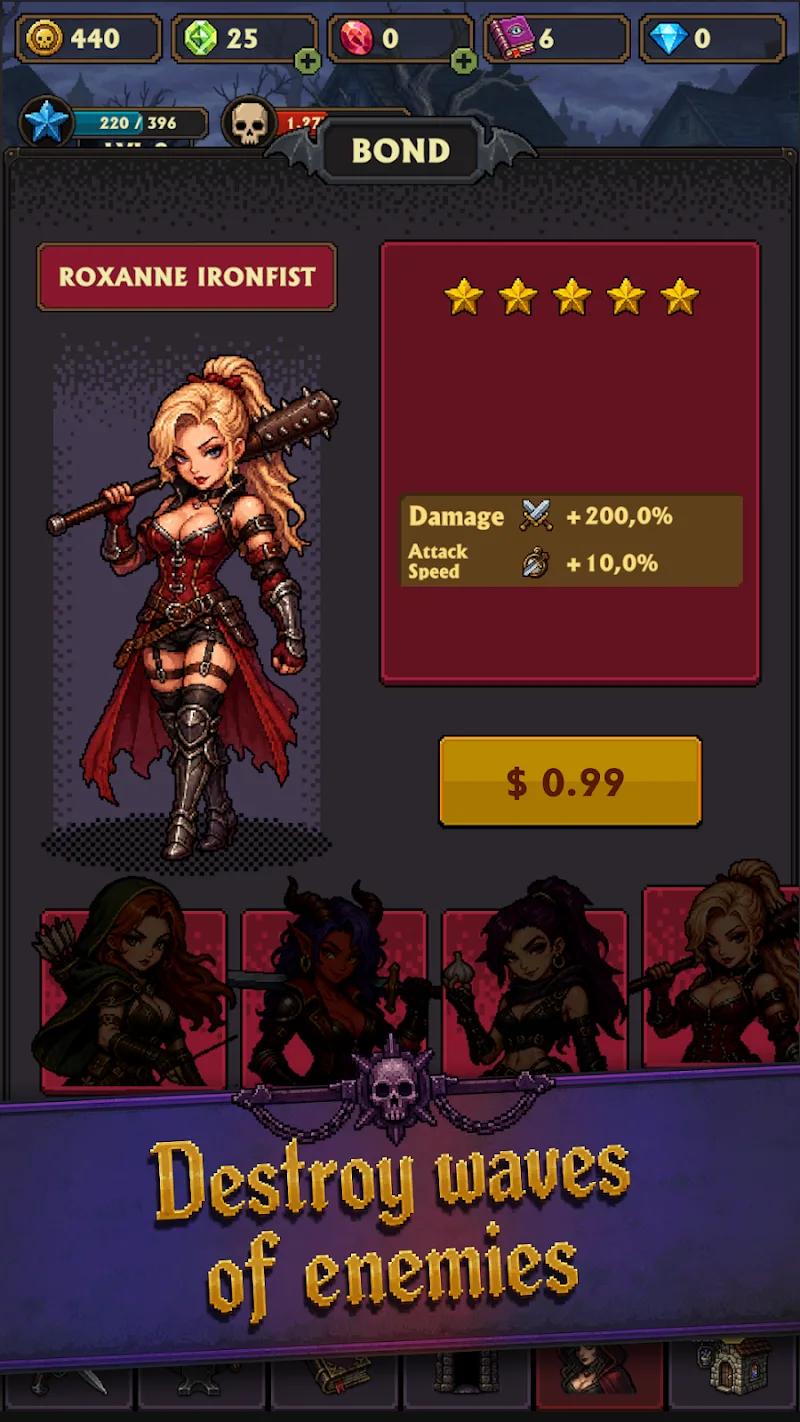 Idle Vampire Hunter captura de pantalla 6