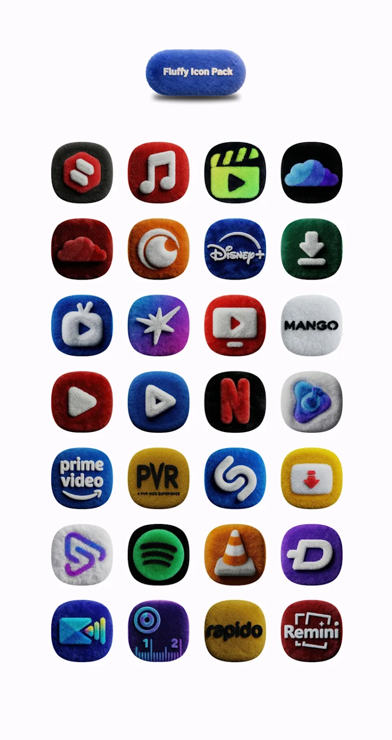 One UI Fluffy Icon Pack screenshot 2