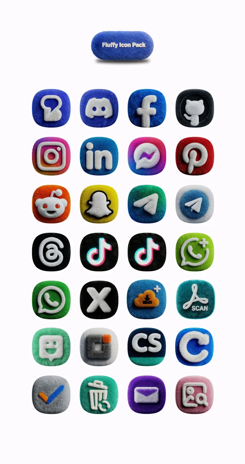 One UI Fluffy Icon Pack screenshot 6