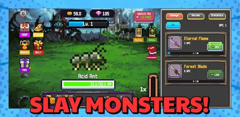 Capture d'écran 2 de Rpg Idle Clicker