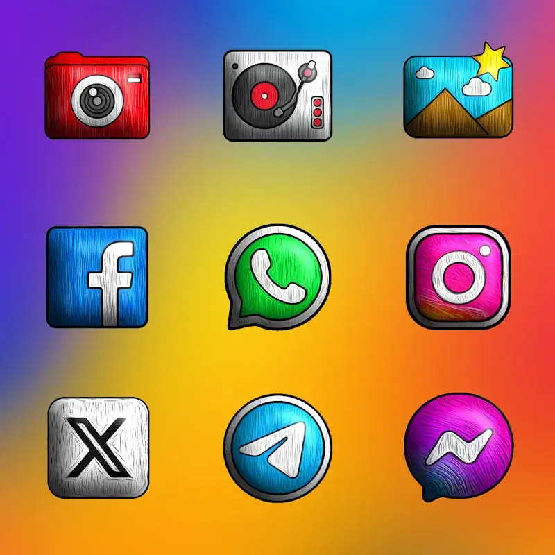 Capture d'écran 3 de Painting 3D - Icon Pack