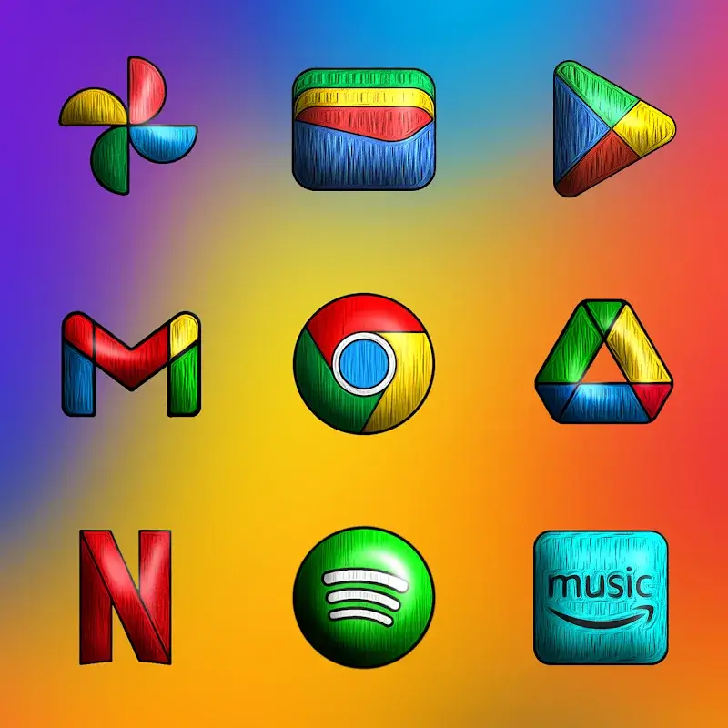 Capture d'écran 4 de Painting 3D - Icon Pack