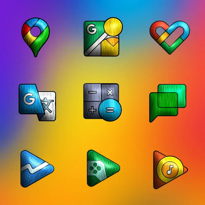 Capture d'écran 6 de Painting 3D - Icon Pack