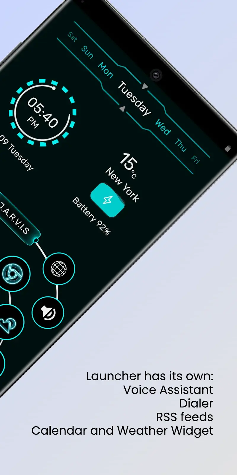 Jarvis Scifi: Epic Launcher screenshot 2