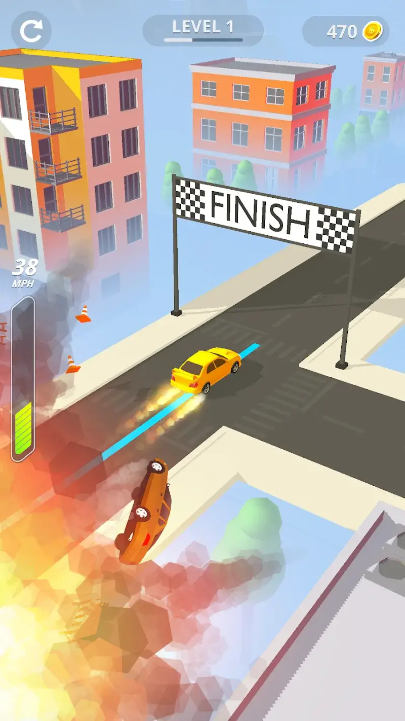 Line Race: Police Pursuit MOD APK Screenshot 4
