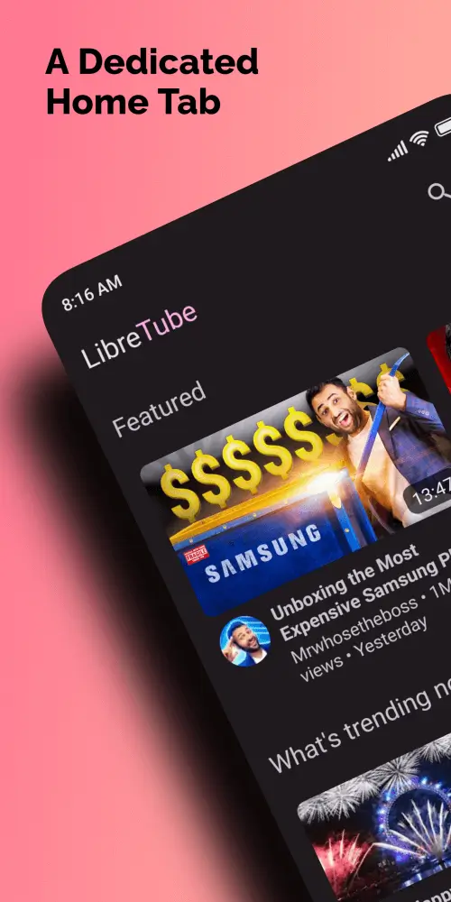 Captura de pantalla de LibreTube 1
