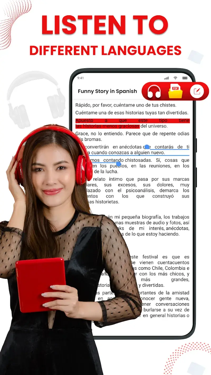 PDF Speaker captura de tela 4
