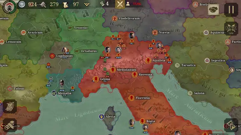 Capture d'écran 6 de Great Conqueror: Rome War Game