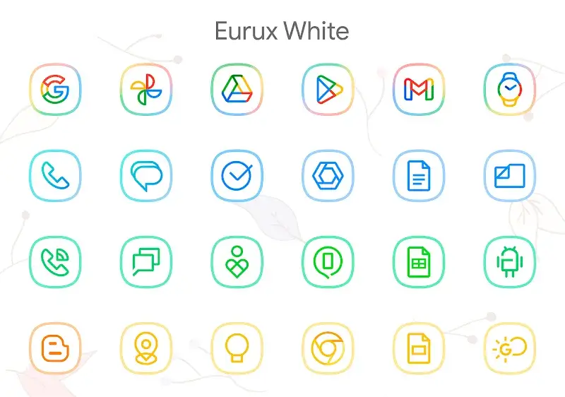 Eurux White - Icon Pack screenshot 2