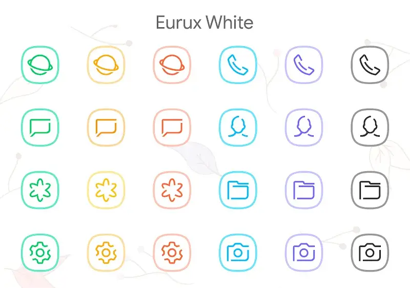Eurux White - Icon Pack screenshot 4