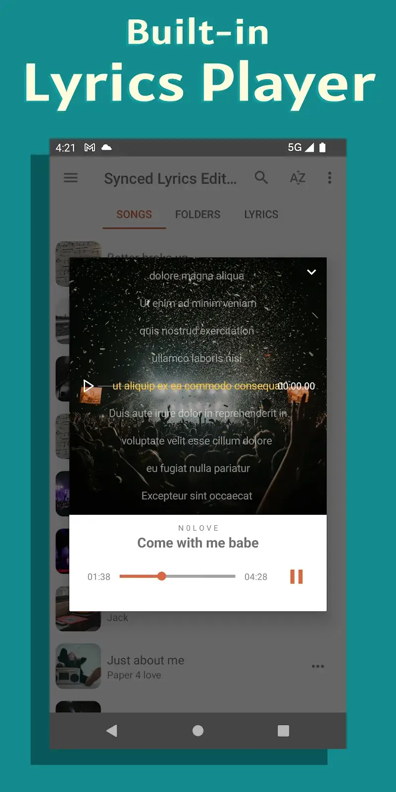 Lyrics Editor: Make Lyrics v26.8.100 APK captura 6
