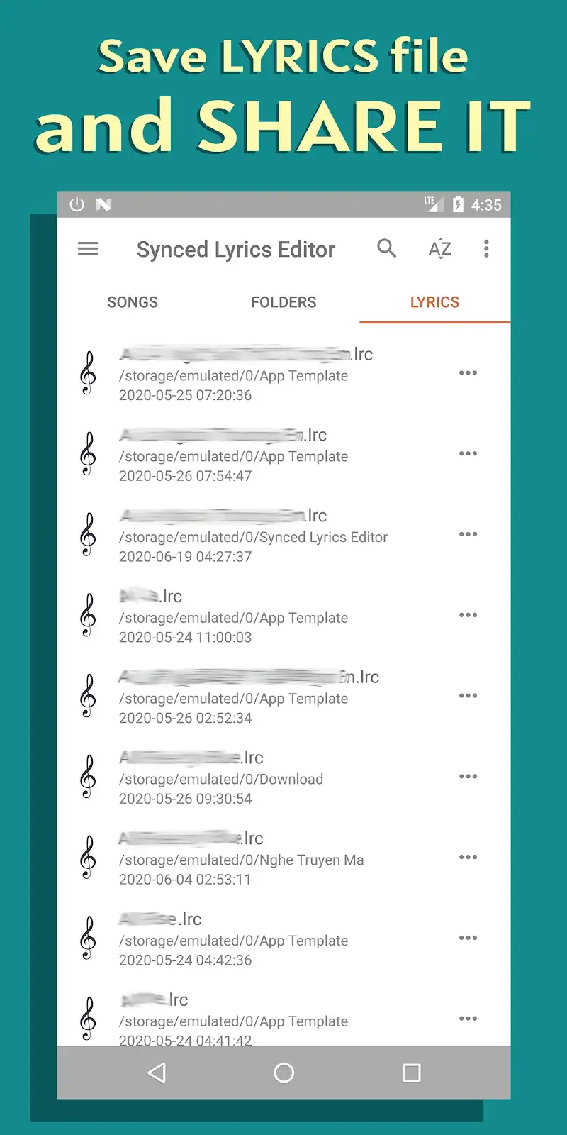 Lyrics Editor: Make Lyrics v26.8.100 APK captura 5