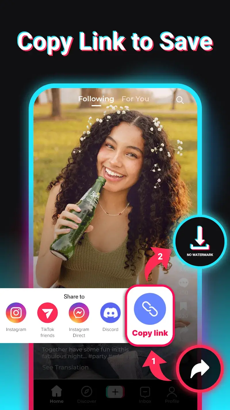 Ảnh chụp màn hình AhaTok Downloader 1
