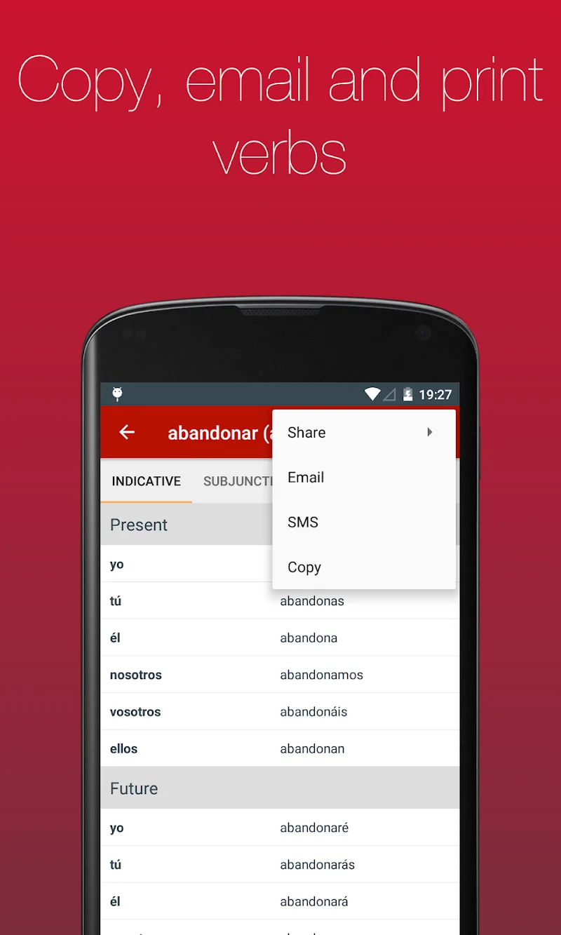 Spanish Verb Conjugator Pro – Capture 6