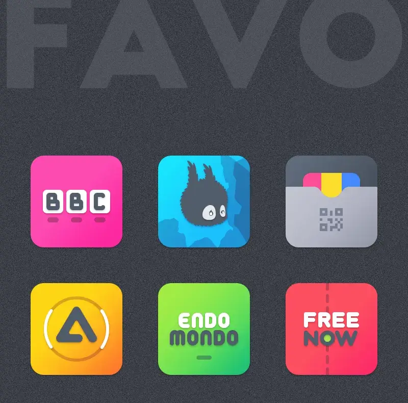 Tangkapan Layar Favo Icon Pack 5