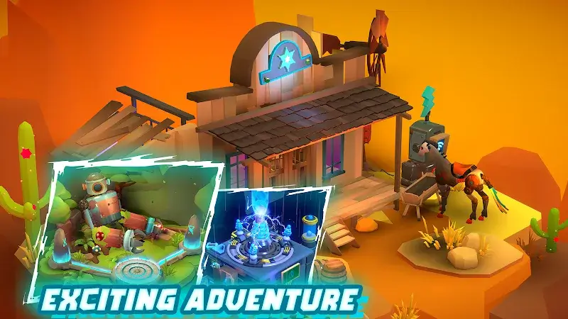 Tiny Robots: Portal Escape captura de pantalla 1