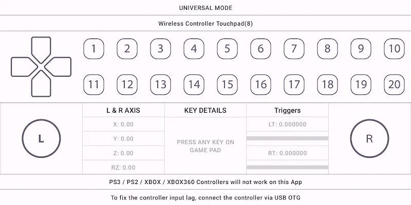 Gamepad Tester Lite Screenshot 3