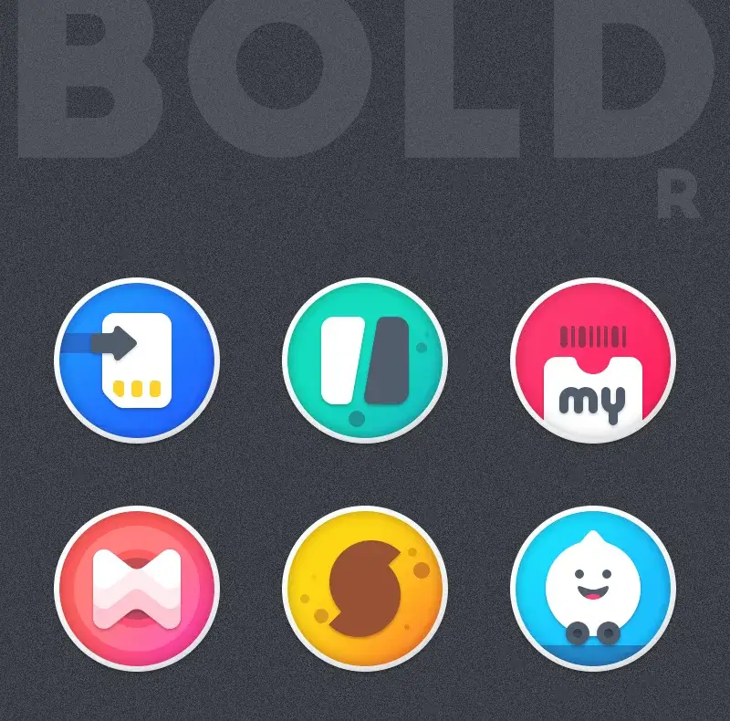 Boldr: Icon Pack Screenshot 1