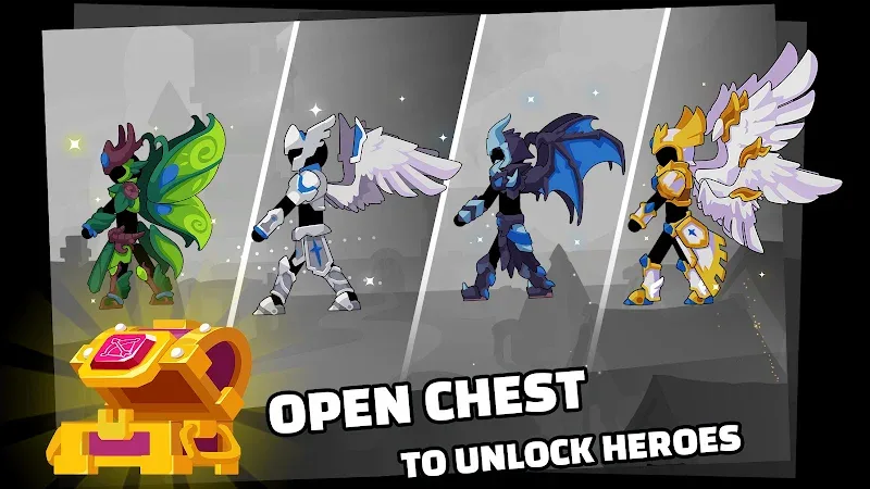 Capture d'écran du gameplay de Stickfight Archer 4