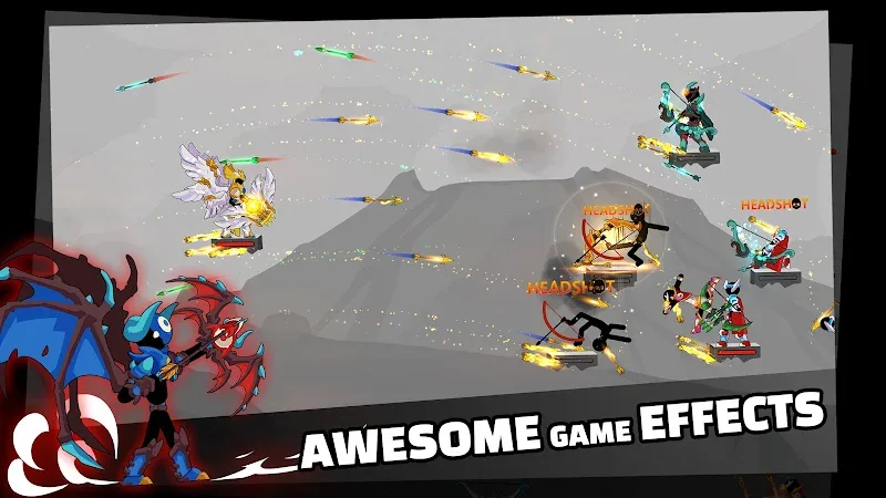 Capture d'écran du gameplay de Stickfight Archer 2
