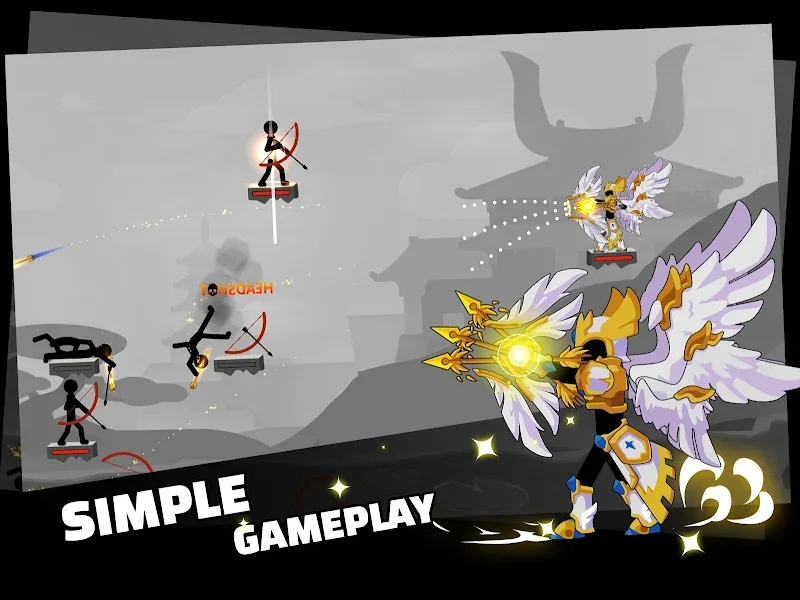 Capture d'écran du gameplay de Stickfight Archer 6