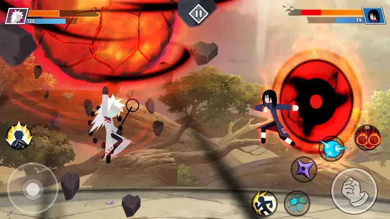 Tangkapan layar 2 Stickman Shinobi, Shinobi Fighting