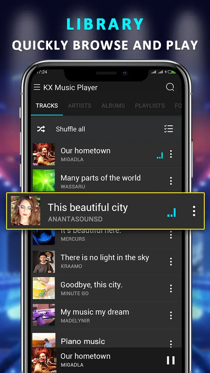 Capture d'écran 2 de KX Music Player Pro